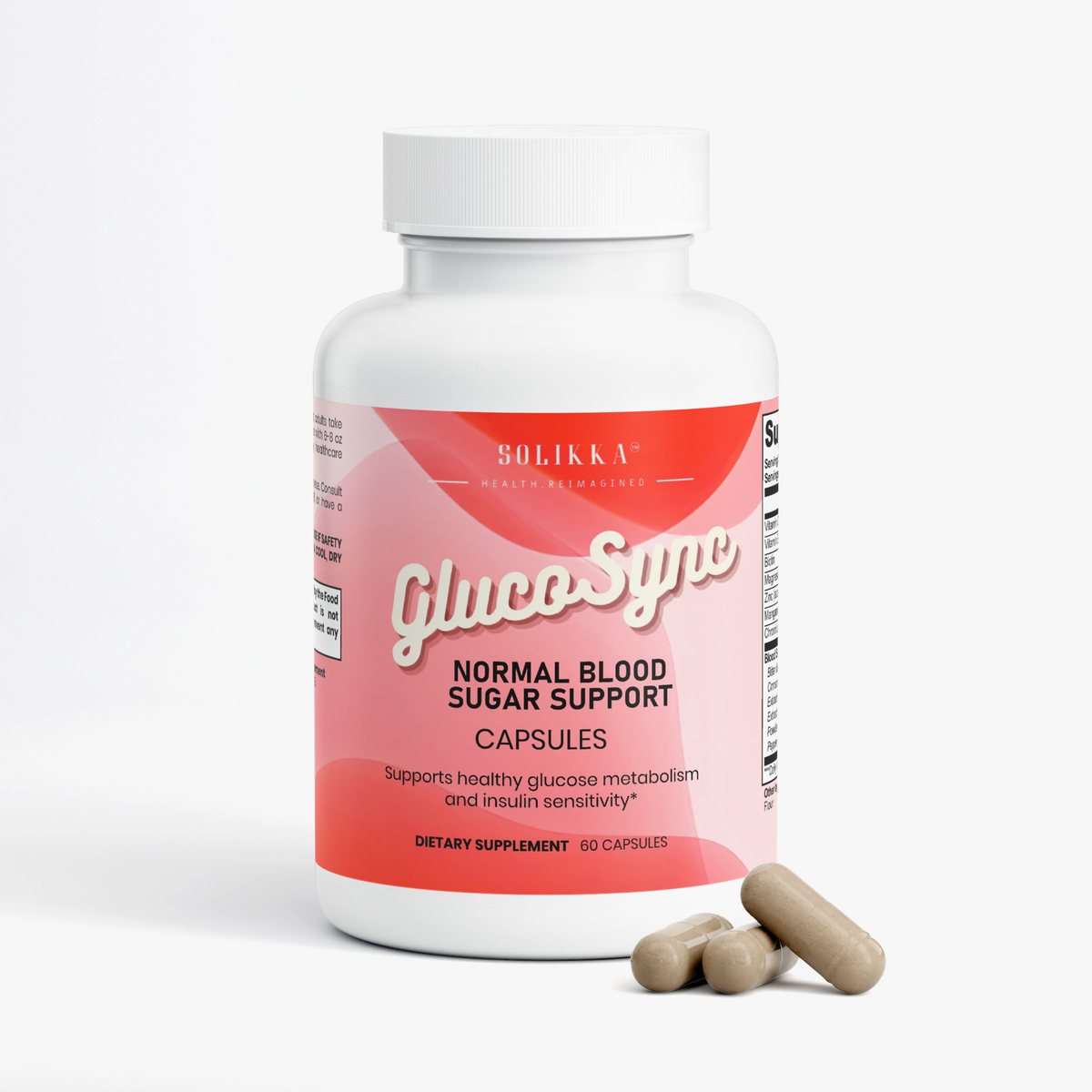 solikka GlucoSync Normal Blood Sugar Support 60 Ct