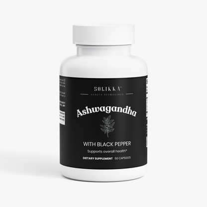 solikka Ashwagandha with Black Pepper 60 Ct