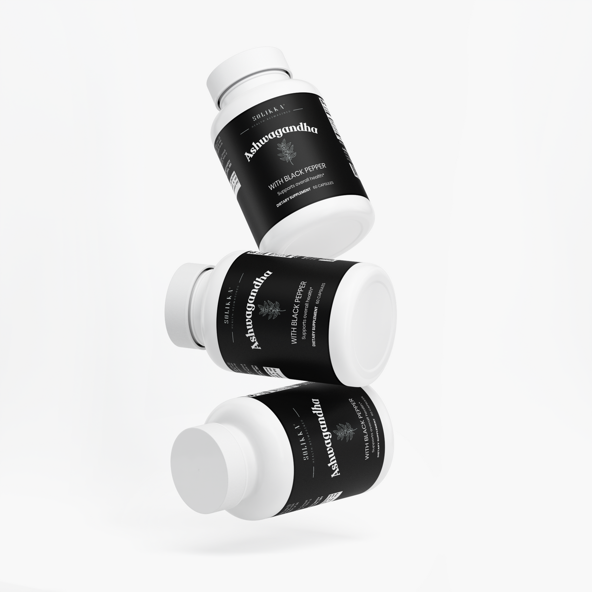 solikka Ashwagandha with Black Pepper 60 Ct