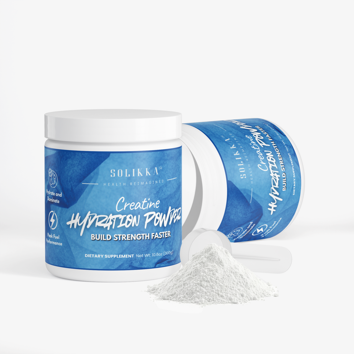 solikka Creatine Hydration Enhanced Powder 300mg - 13.6oz