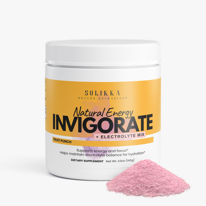 solikka Invigorate Natural Energy + Electrolyte Mix Fruit Punch 4.9 Oz