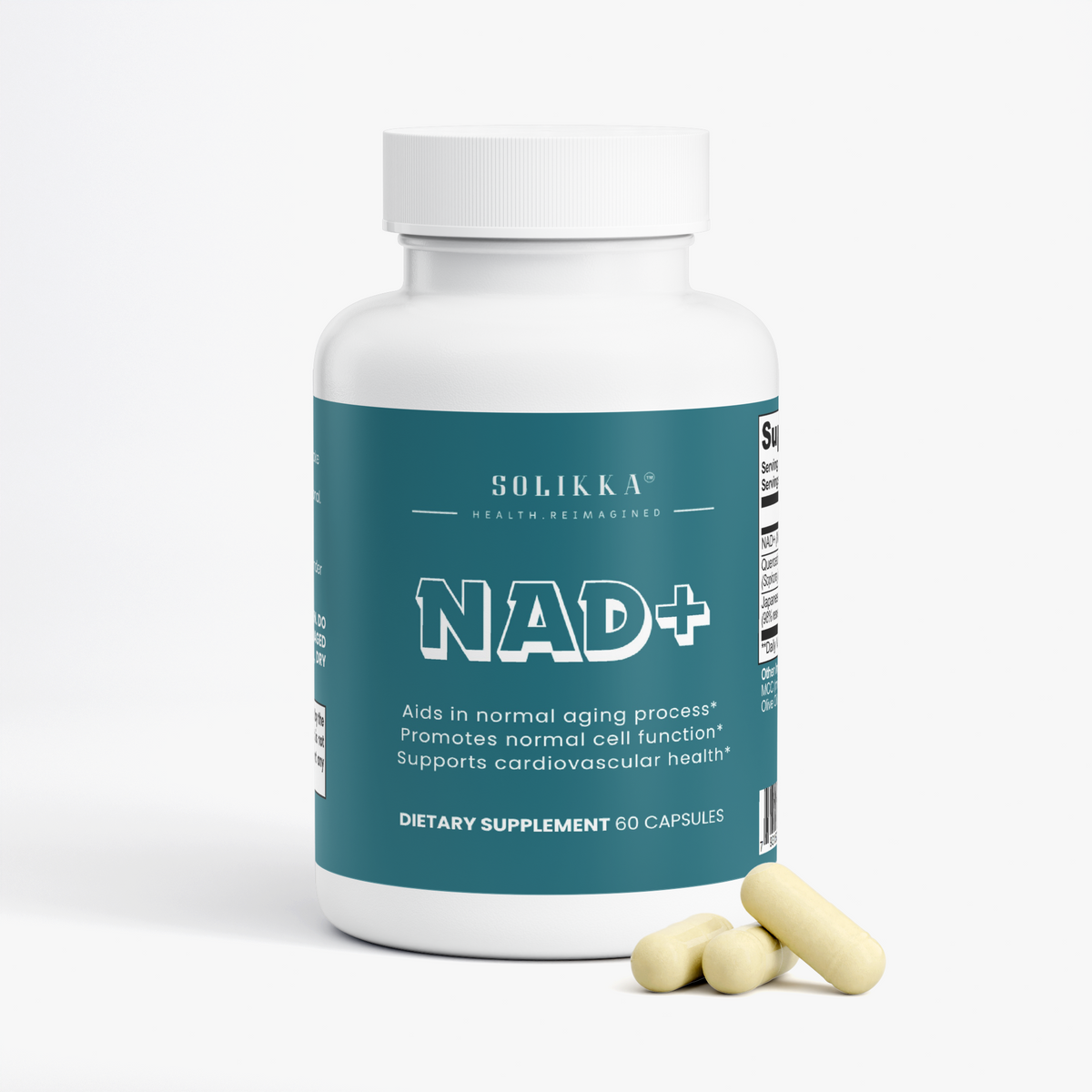 solikka NAD+ Capsules 60 Ct