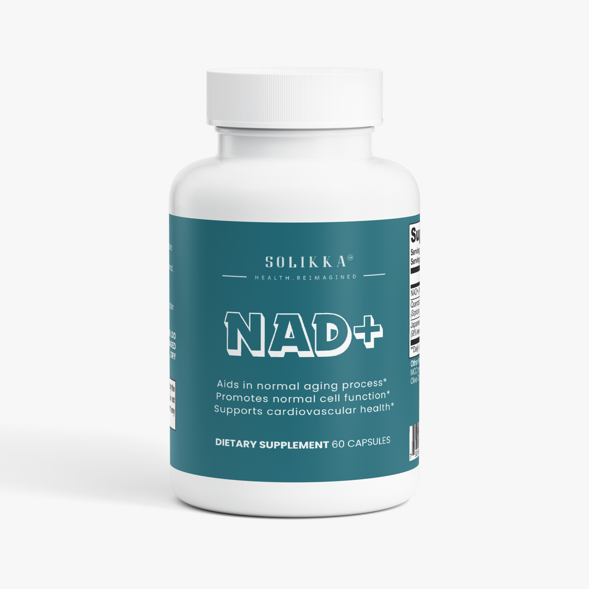 solikka NAD+ Capsules 60 Ct