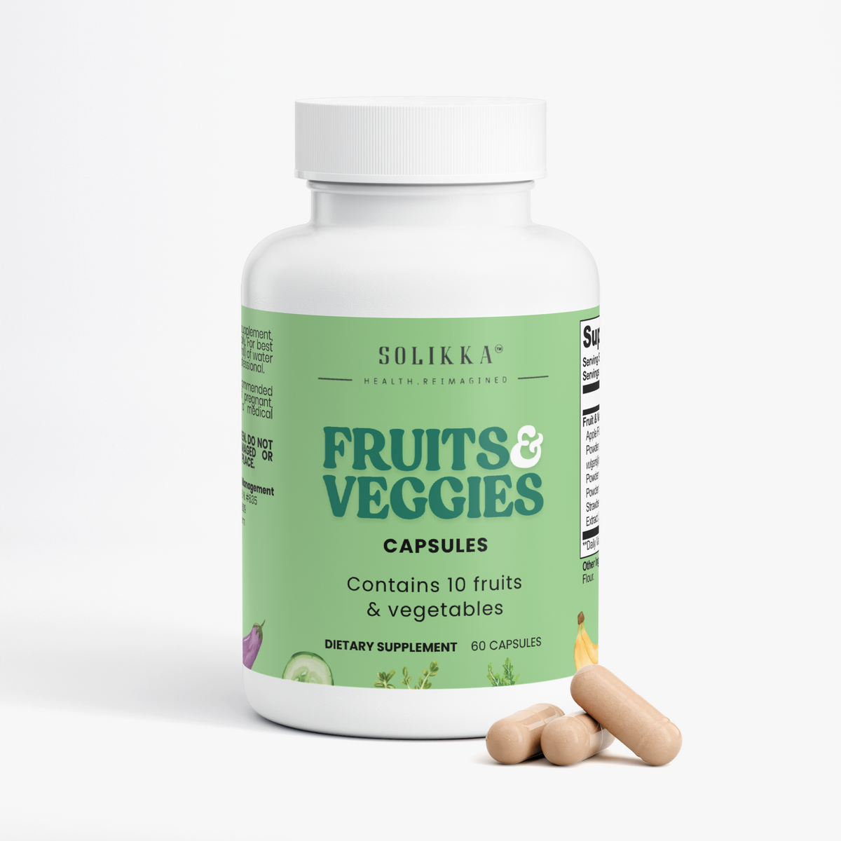 solikka Fruits and Veggies 60 Capsules