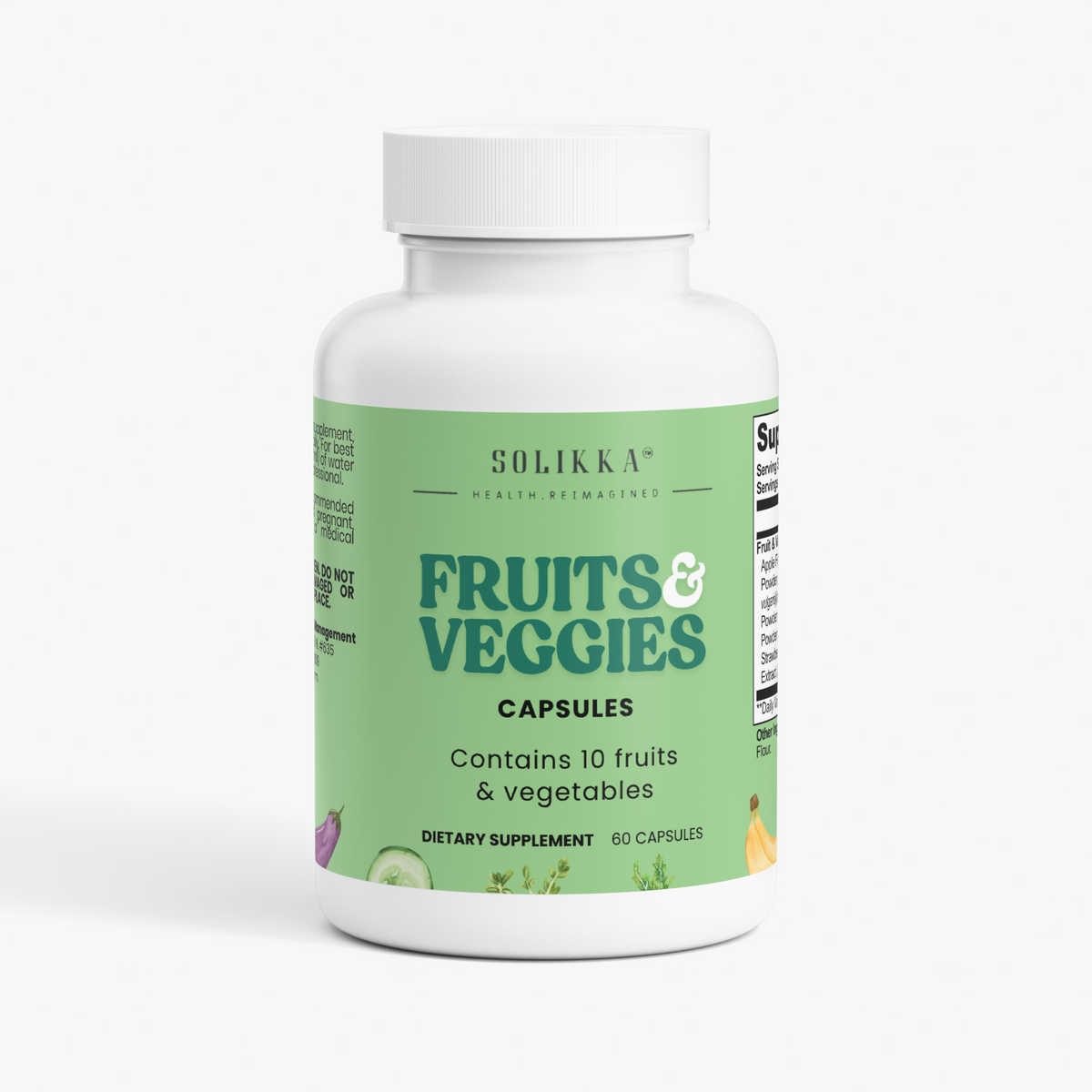 solikka Fruits and Veggies 60 Capsules