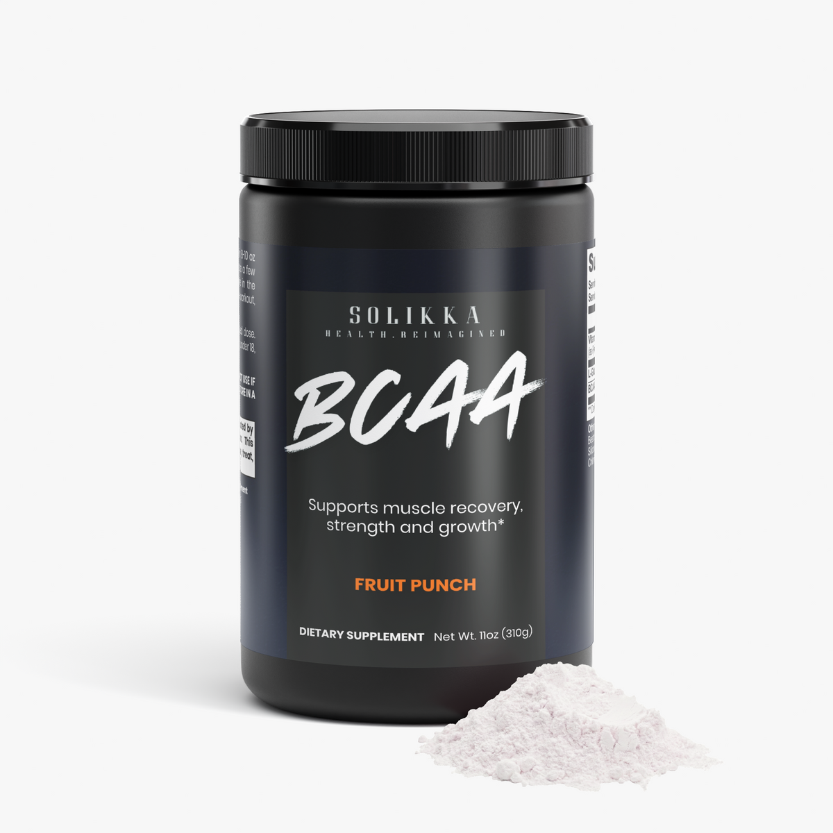solikka BCAA Shock Powder (Fruit Punch) 11 Oz