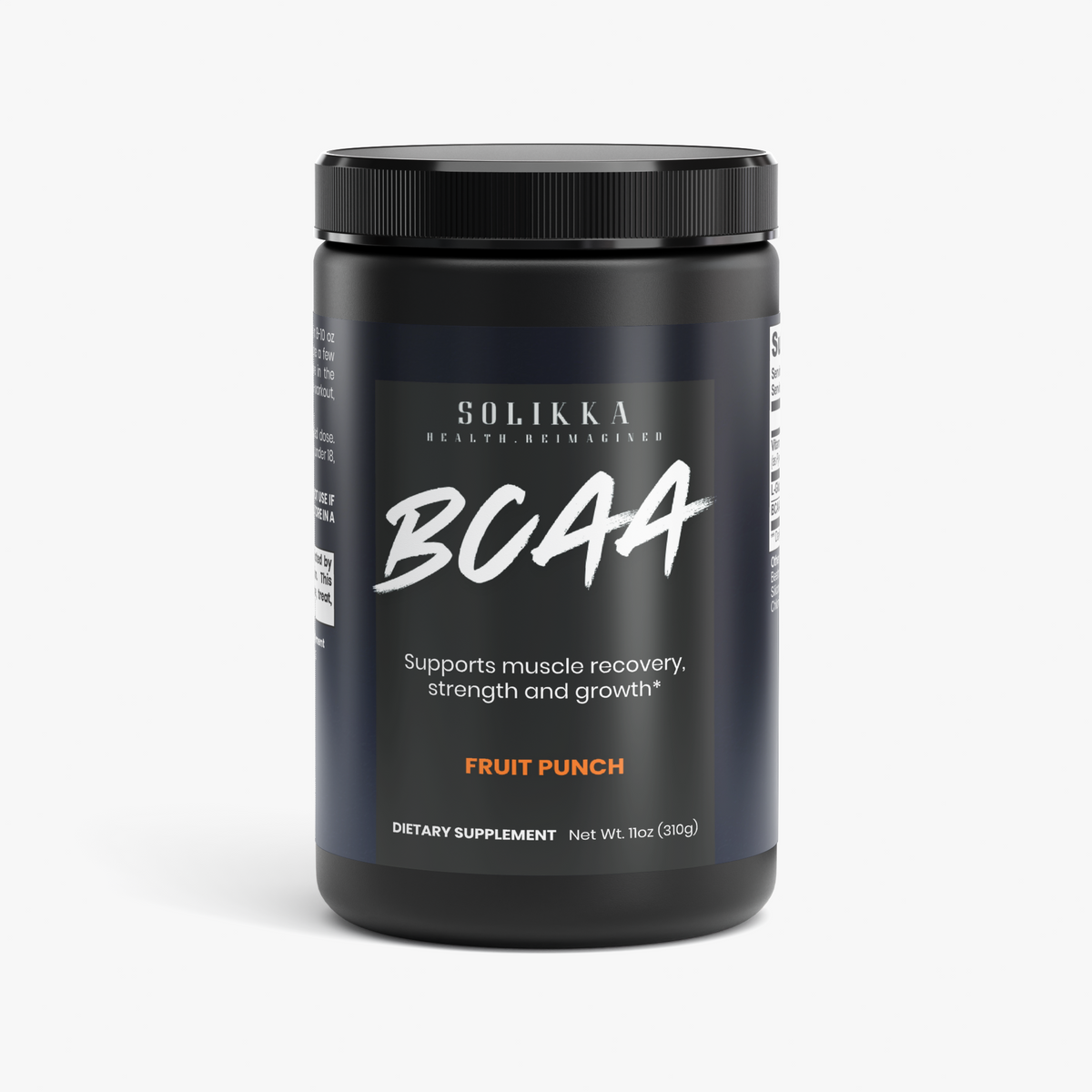 solikka BCAA Shock Powder (Fruit Punch) 11 Oz