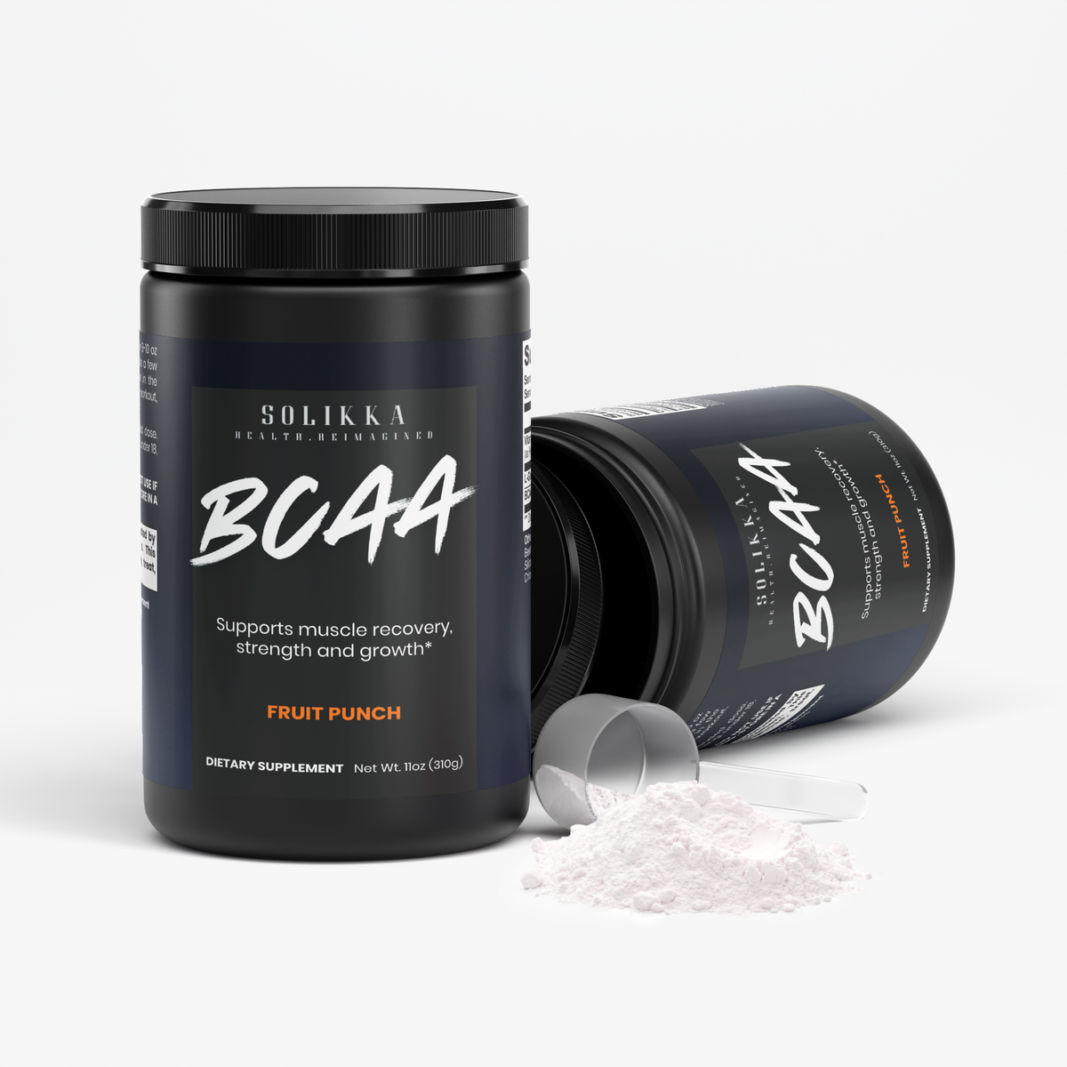 solikka BCAA Shock Powder (Fruit Punch) 11 Oz