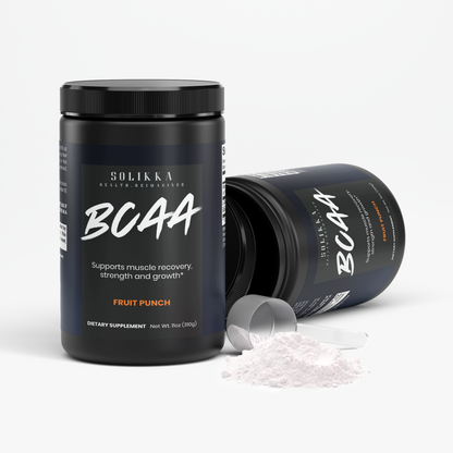 solikka BCAA Shock Powder (Fruit Punch) 11 Oz
