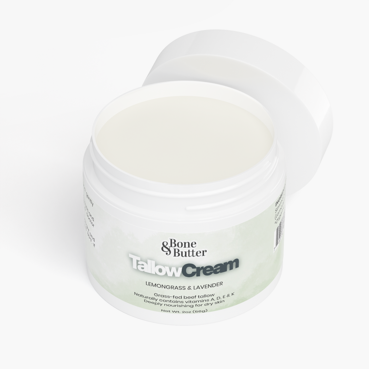 solikka Bone & Butter Tallow Cream Lemongrass & Lavender 2 Oz