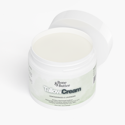 solikka Bone & Butter Tallow Cream Lemongrass & Lavender 2 Oz