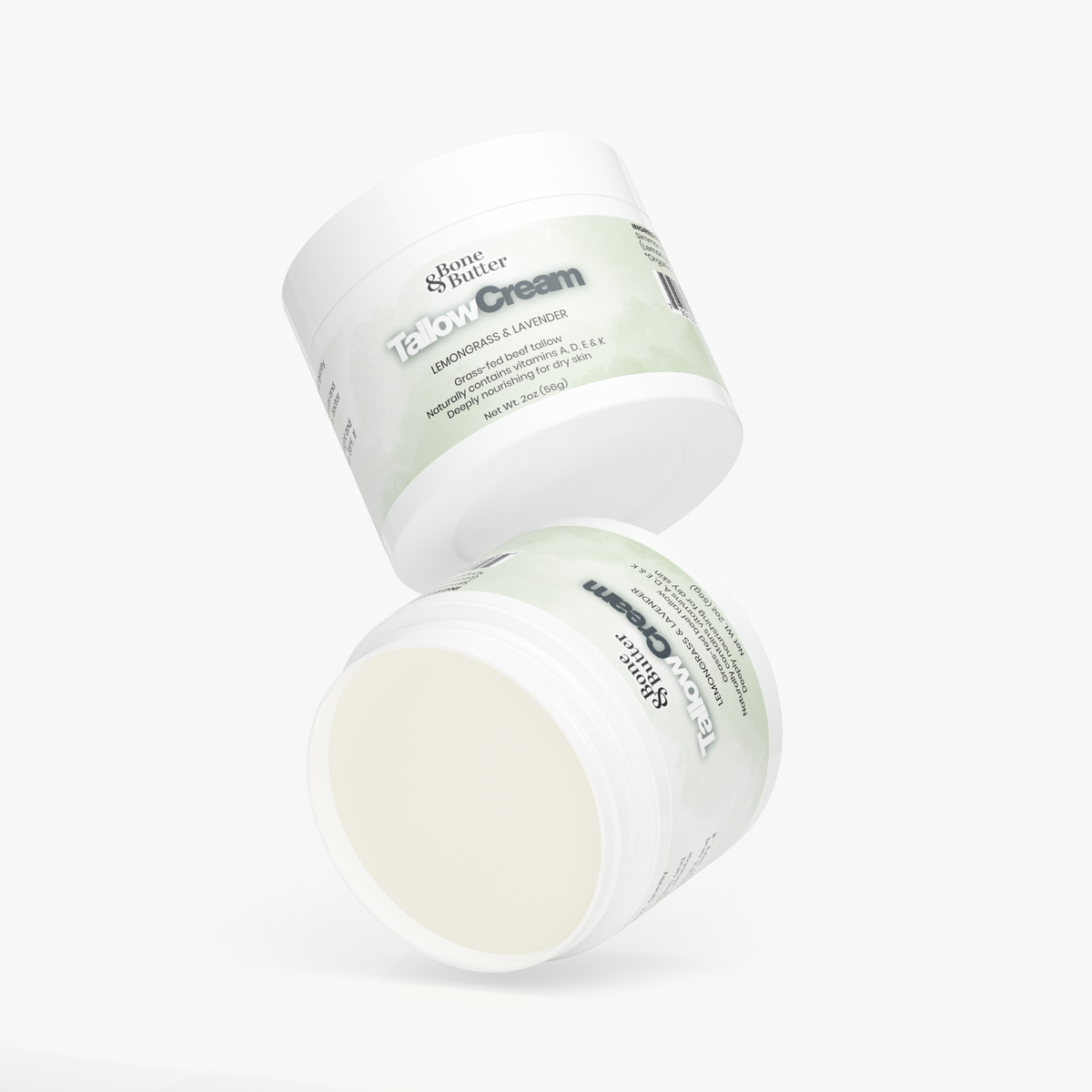 solikka Bone & Butter Tallow Cream Lemongrass & Lavender 2 Oz