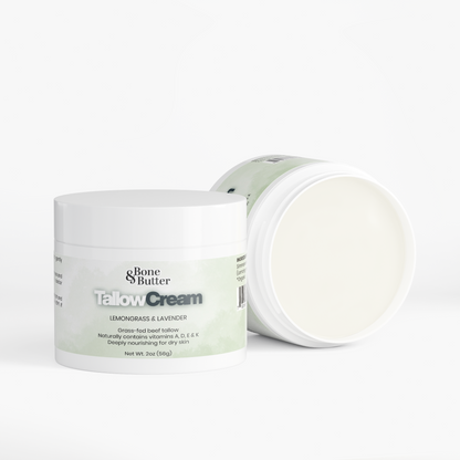 solikka Bone & Butter Tallow Cream Lemongrass & Lavender 2 Oz