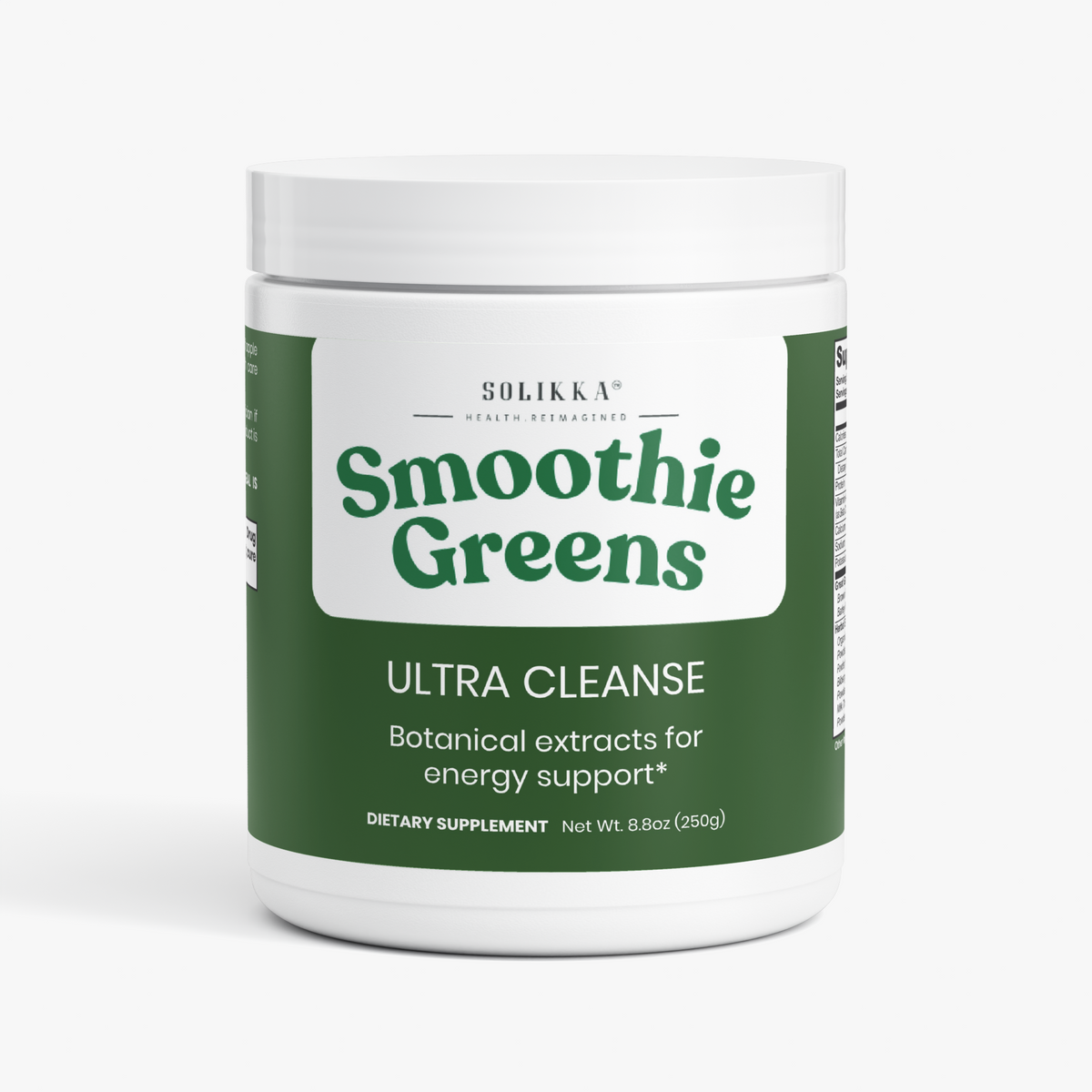 solikka Ultra Cleanse Smoothie Greens 8.8 Oz