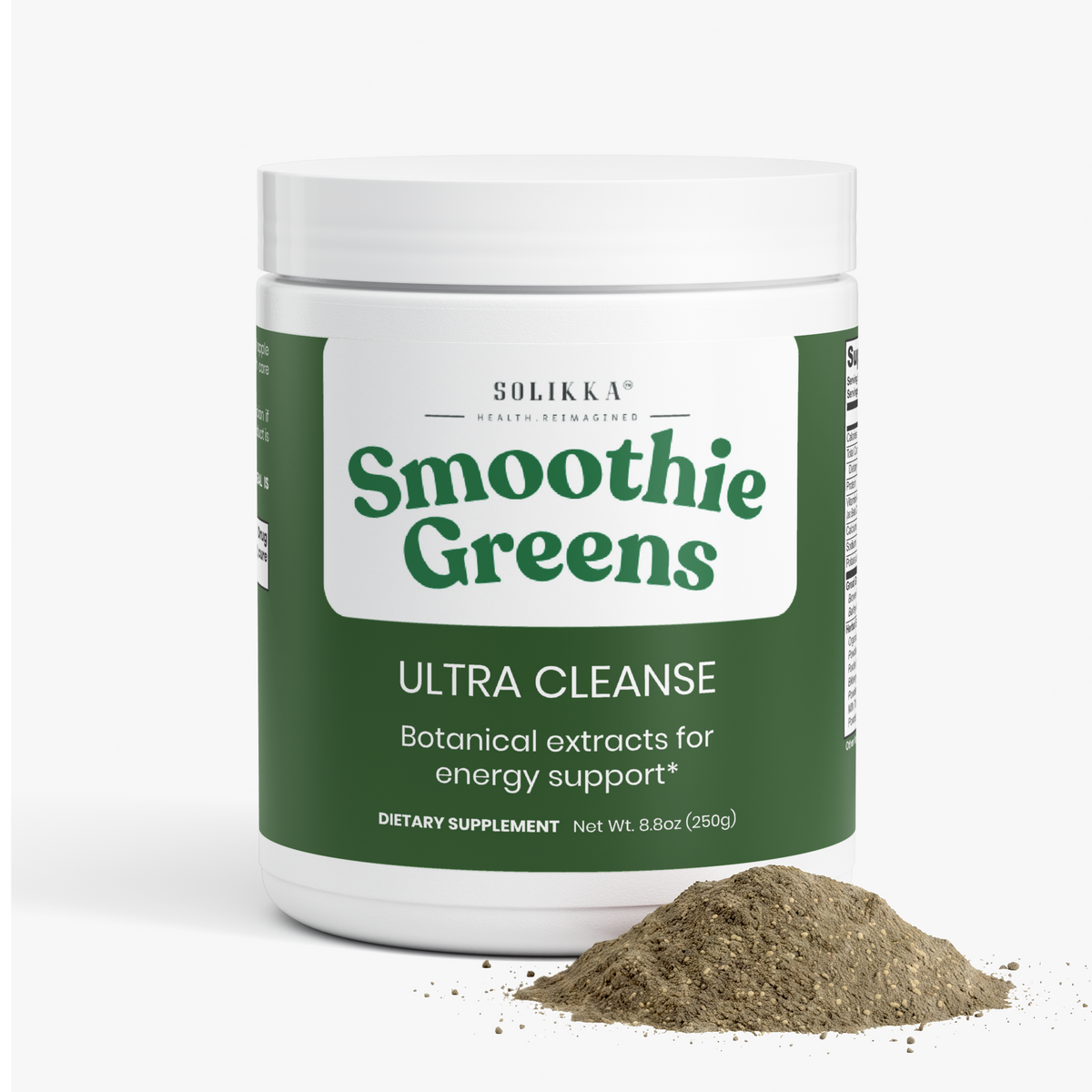 solikka Ultra Cleanse Smoothie Greens 8.8 Oz