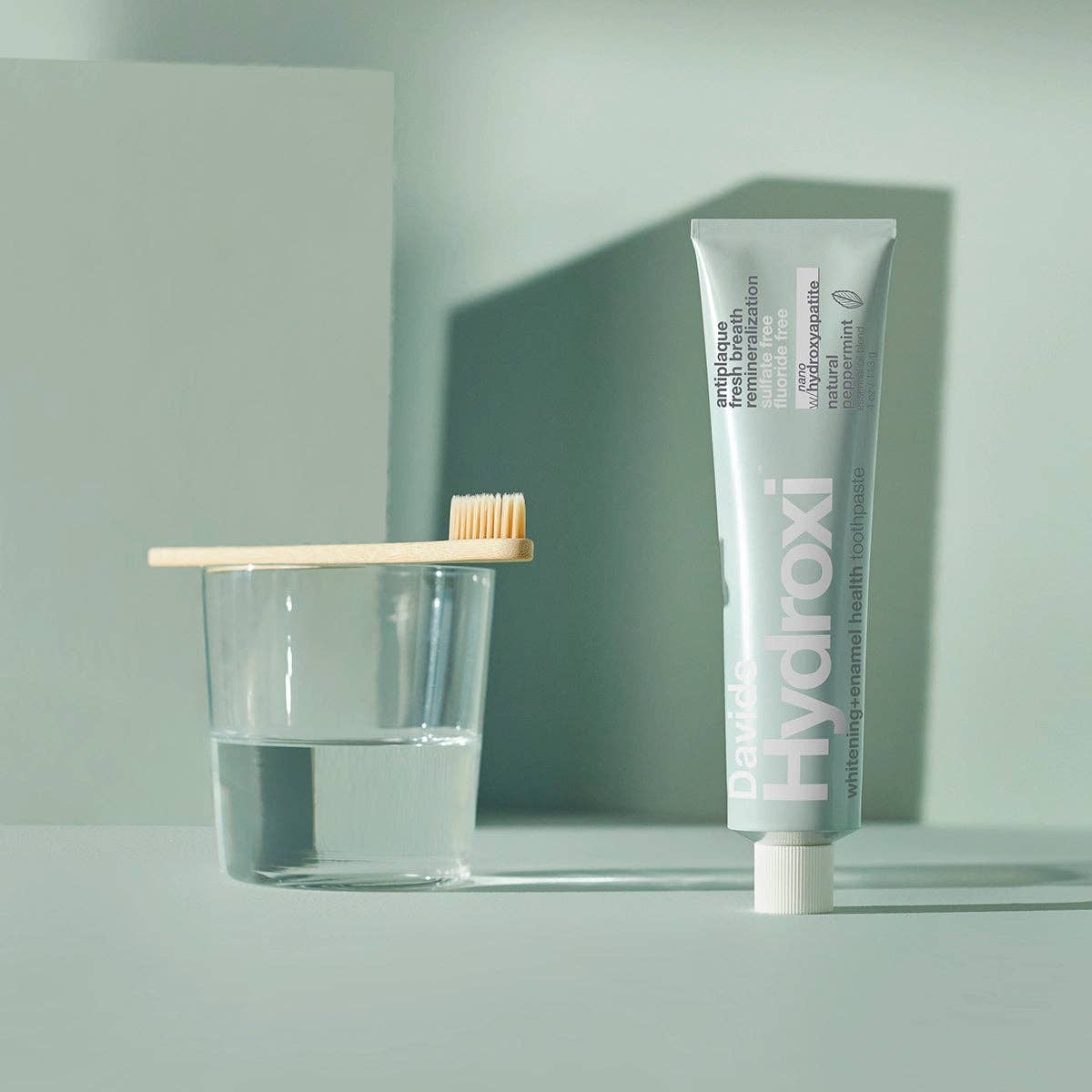 Davids Hydroxi™ whitening+enamel health nano hydroxyapatite premium toothpaste / peppermint