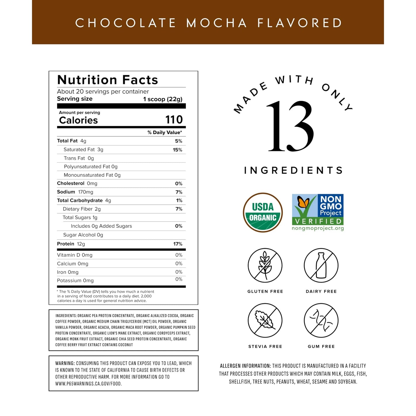 Protein + Energy - with Caffeine & Adaptogens