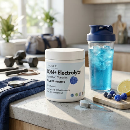 solikka ION+ Electrolyte Hydration Complex – Blue Raspberry (30 Servings)