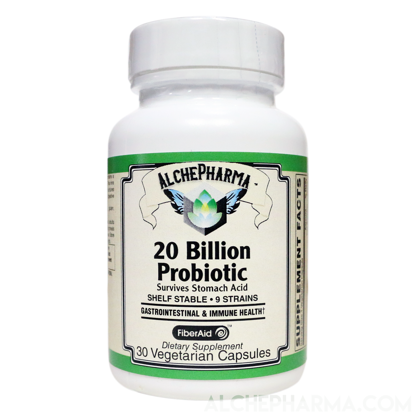 20 Billion Probiotic 9 Strains designed for daily maintenance and w/prebiotics-Vitamins & Supplements-AlchePharma