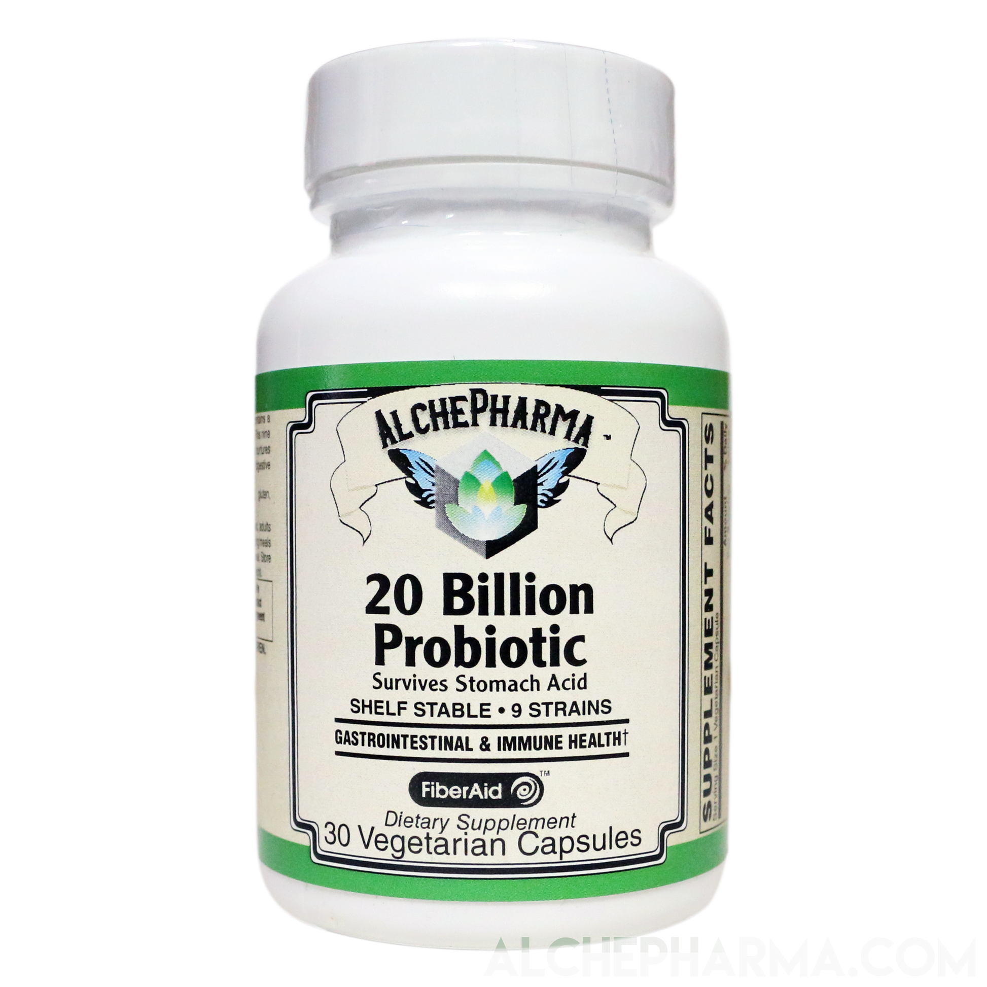 20 Billion Probiotic 9 Strains designed for daily maintenance and w/prebiotics-Vitamins & Supplements-AlchePharma
