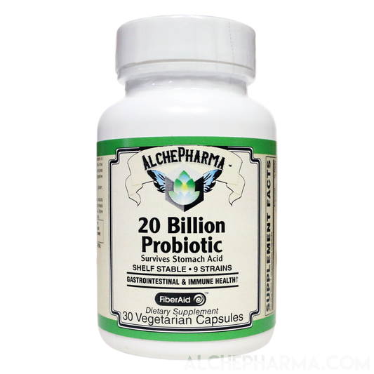 20 Billion Probiotic 9 Strains designed for daily maintenance and w/prebiotics-Vitamins & Supplements-AlchePharma