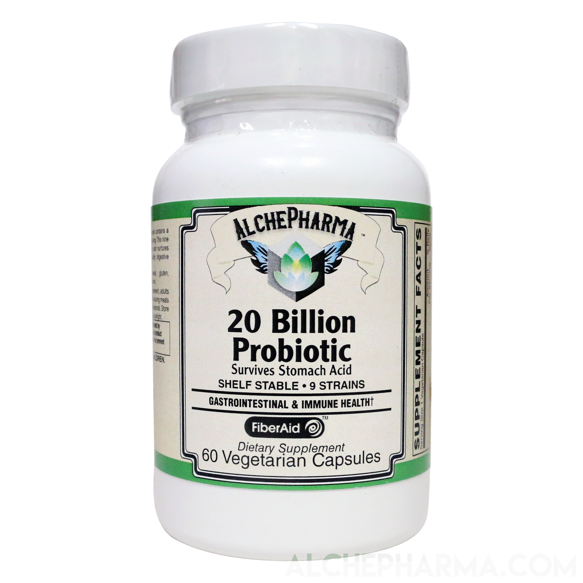 20 Billion Probiotic 9 Strains designed for daily maintenance and w/prebiotics-Vitamins & Supplements-AlchePharma