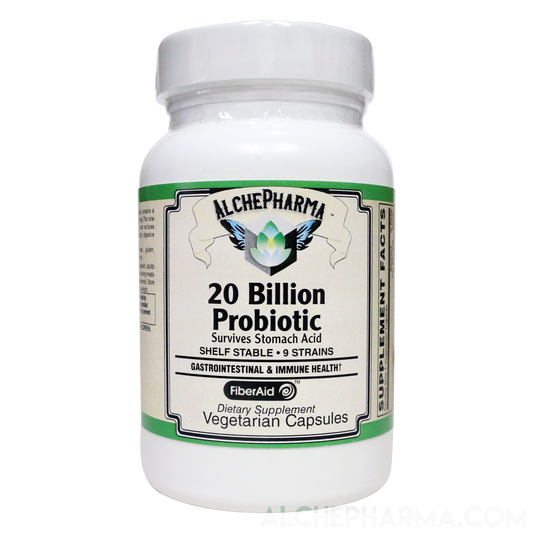 20 Billion Probiotic 9 Strains designed for daily maintenance and w/prebiotics-Vitamins & Supplements-AlchePharma