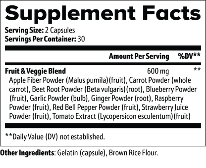 solikka Fruits and Veggies 60 Capsules