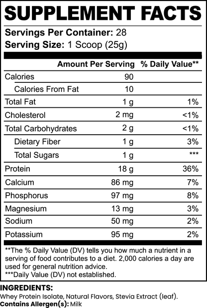 solikka Pure3 100% Whey Protein Isolate (Chocolate) 24.1 Oz