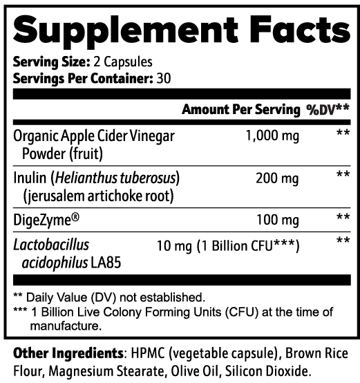 solikka Natural Gut Health Capsules 60 Ct