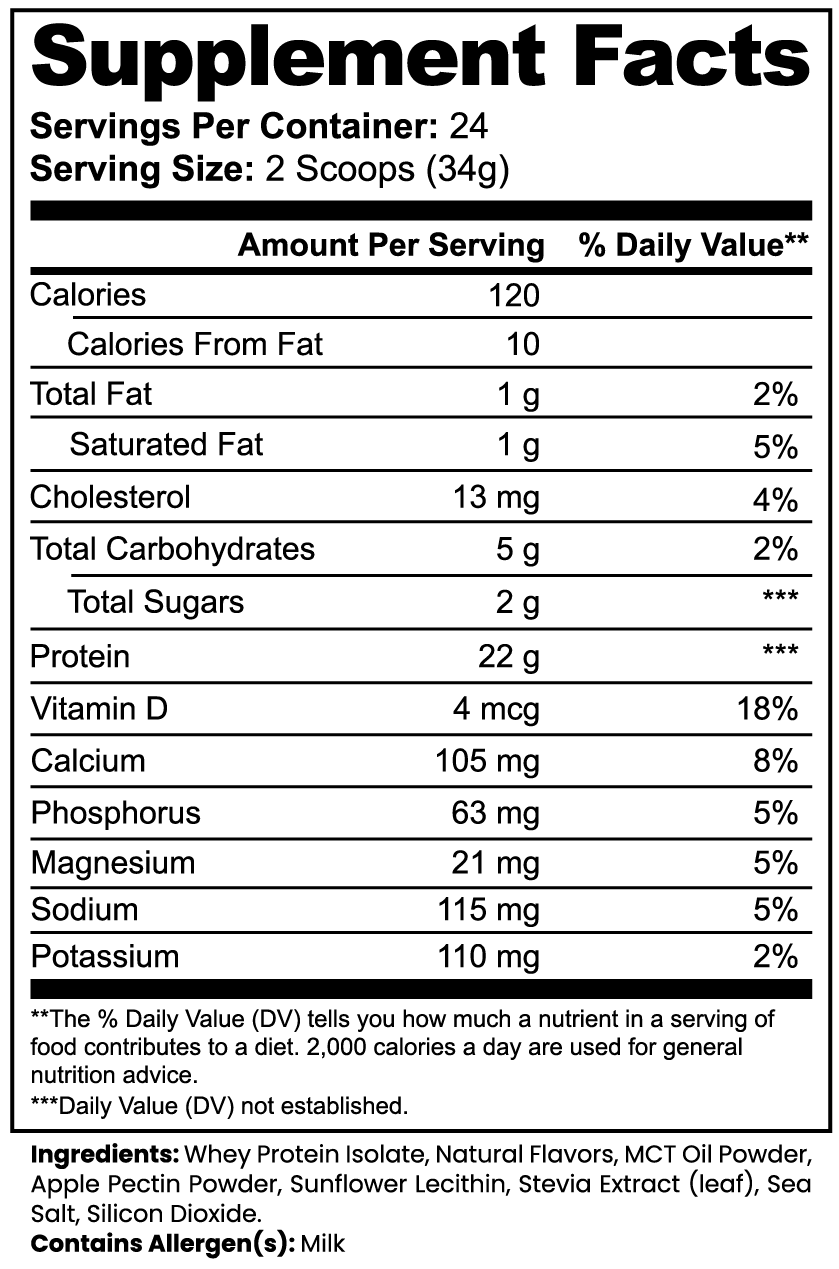 Solikka Advanced 100% Whey Protein Isolate (Vanilla) 29.6 Oz