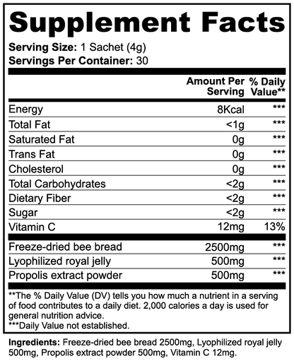 Solikka Bee Bread Powder 30 Ct