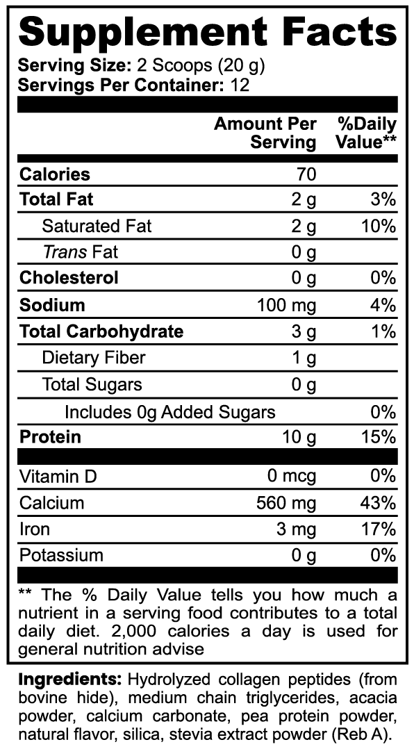 solikka Grass-Fed Collagen Creamer (Vanilla) 9.84 oz