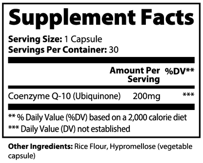 Solikka Q Prime CoQ10 Ubiquinone 200mg 30 Ct