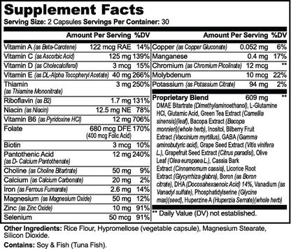 Solikka Neuro Boost Plus Brain & Focus Formula 60 Ct