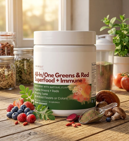 All-In/One Greens & Red SuperFood + Immune 270g Mixed Berry w/Natural Flavor