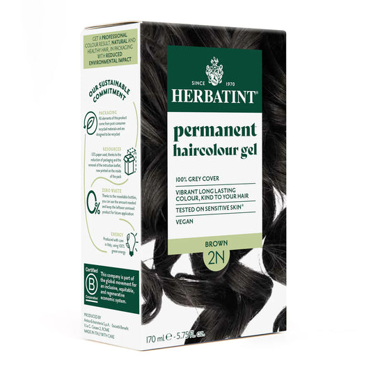 Permanent Hair Color Gel - 2N Brown