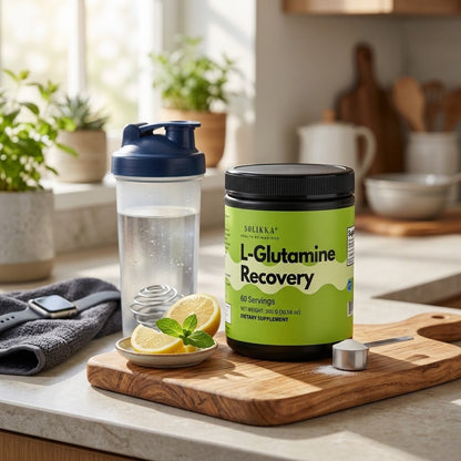 solikka L-Glutamine Recovery Powder – 5g Pure L-Glutamine (60 Servings)