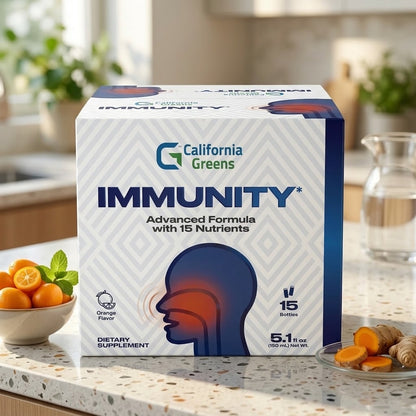 California greens Immunity Orange Flavor 15 Bottles