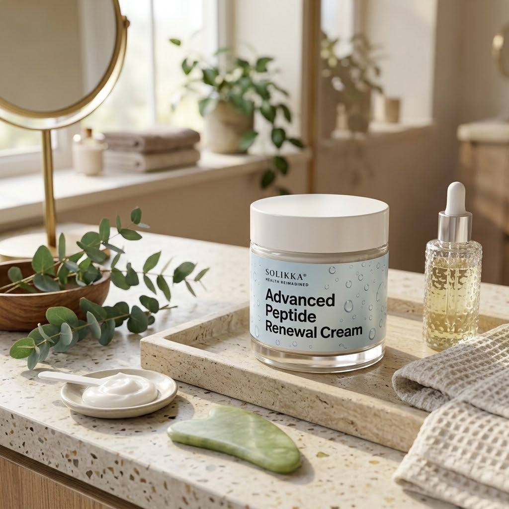 solikka Advanced Peptide Renewal Cream – Multi-Peptide Complex (2 fl oz)