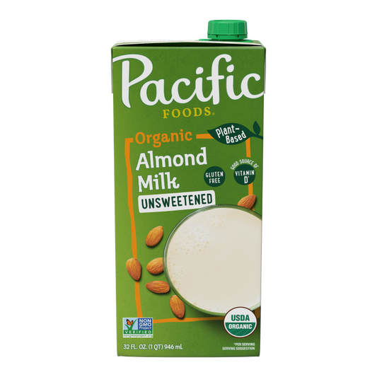 Pacific Foods Organic Unsweetened Almond Milk 32 fl oz