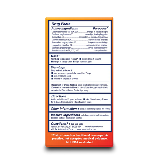 Homeopathic Leg Cramps Tablets