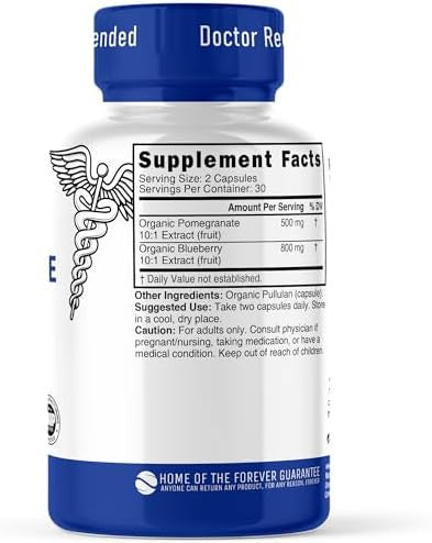 Blueberry & Pomegranate Extracts 1300 mg 60ct