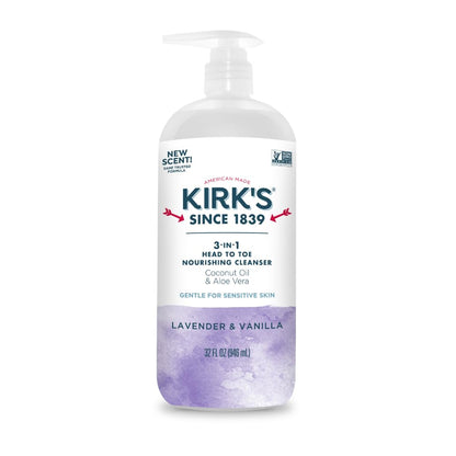Kirk's Lavender & Vanilla 3-in-1 Nourishing Cleanser