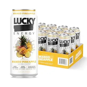 Lucky Energy Sparkling Mango Pineapple 16oz