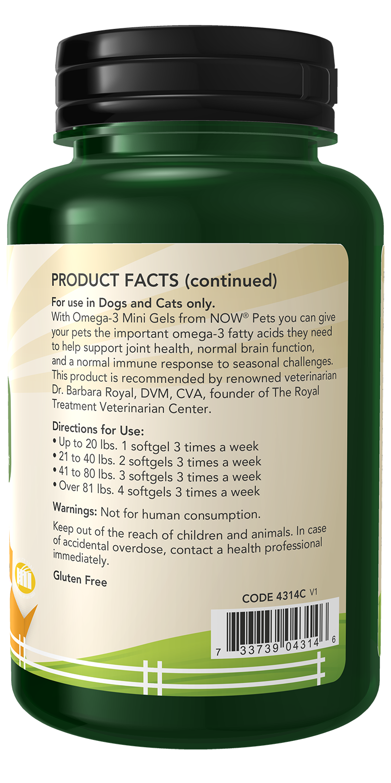 Omega-3 Mini Gels - for Dogs & Cats - 150 Softgels