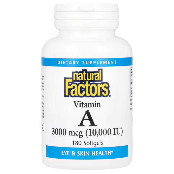 Natural Factors Vitamin A 10,000 IU Softgels