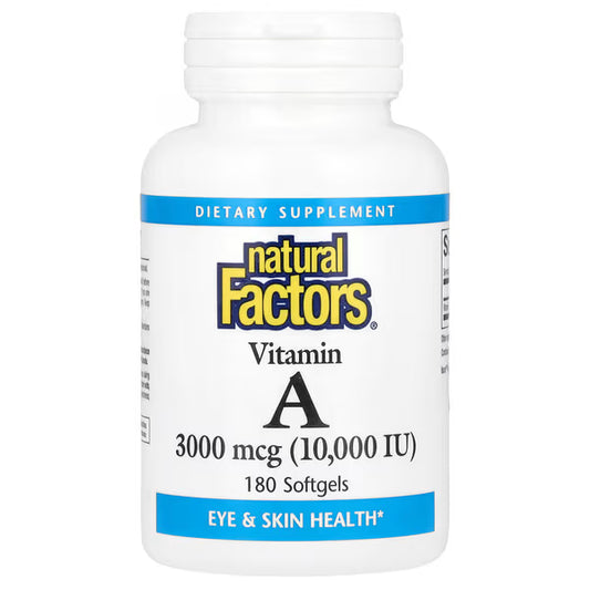 Natural Factors Vitamin A 10,000 IU Softgels