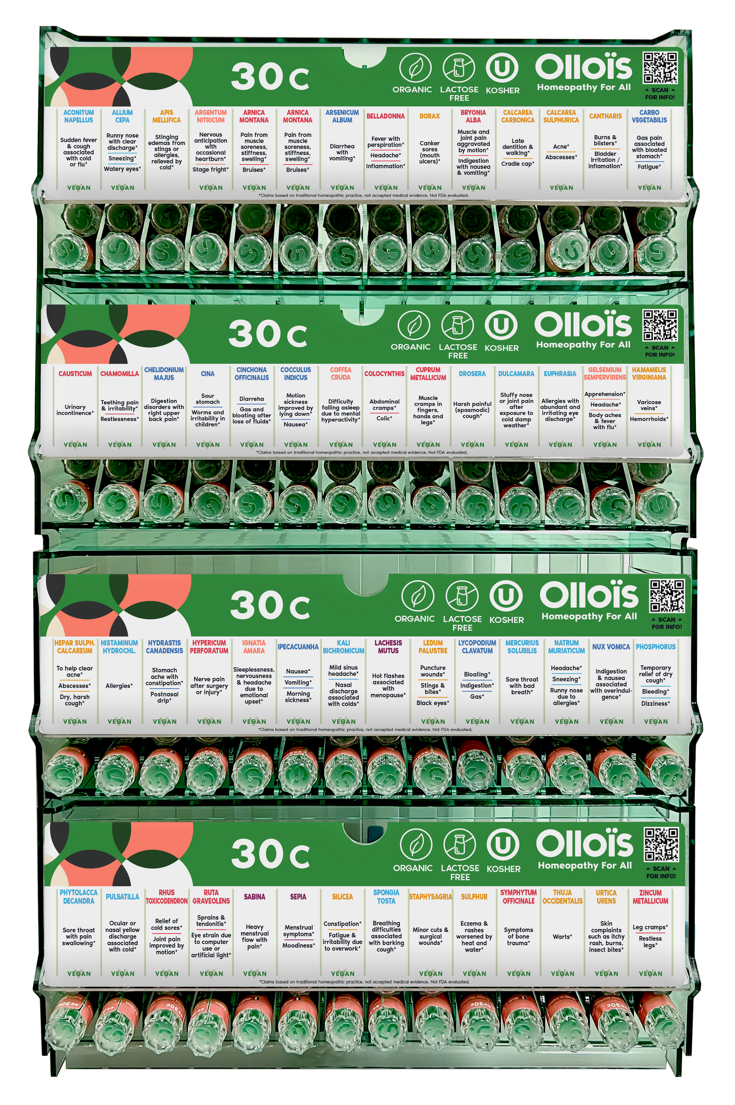 Olloïs 30c Complete (6 each) = 356 tubes / 4 dispensers