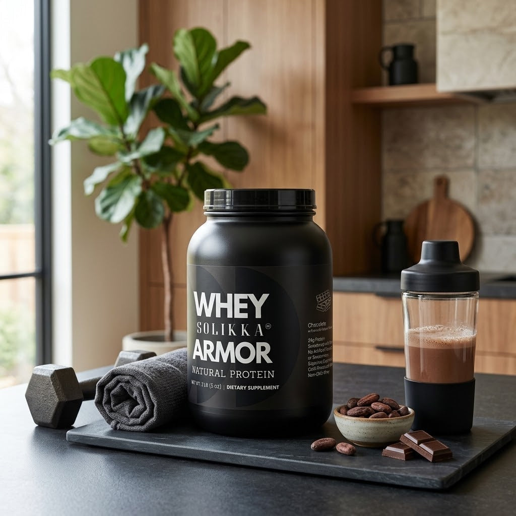 2lb Whey Armor Natural Protein Chocolate w/Stevia & Natural Flavor Non-GMO